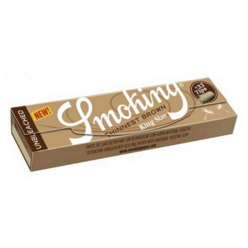 Smoking Thinnest Brown King Size sarma kağıdı + Zıvanalı - Görsel 2