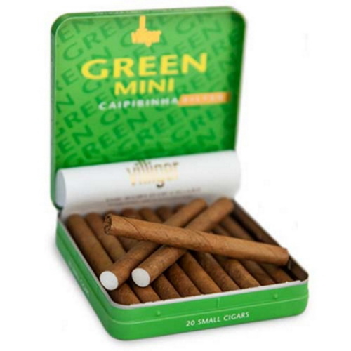 Villiger Green Mini Caipirinha sigarillo - Yeşil Limon Aromalı 20'li - Görsel 2