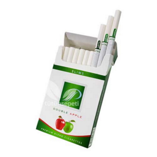 Platinum Seven Slims Double Apple sigara - Elma aromalı - Görsel 2