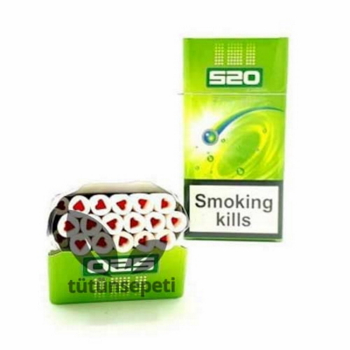 520 2 Ways Green Kalpli sigara - Mentol Yeşil Elma - Görsel 2