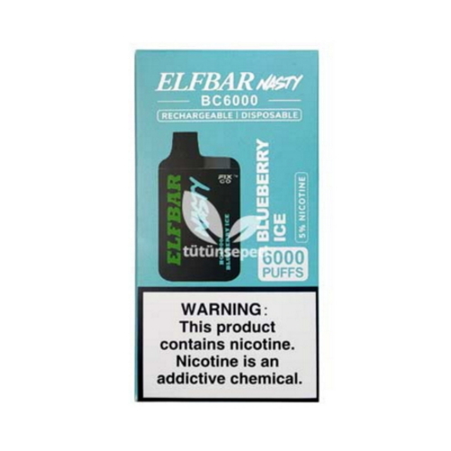 Elf Bar BC6000 Blueberry Ice Puff - Nasty - Görsel 4