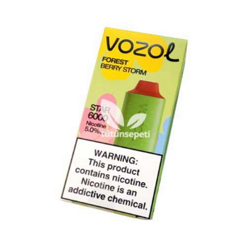 Vozol Star 6000 Forest Berry Storm Puff - Görsel 4