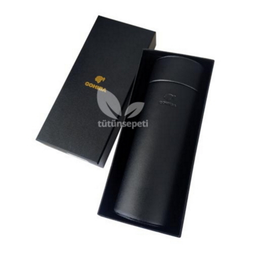 Cohiba Silindir Humidor - Deri Puro Kutusu - Görsel 3