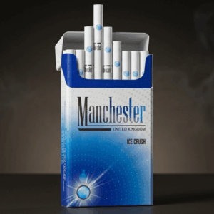Manchester Ice Crush Super Slim Sigara - Buz Mentol Aromalı