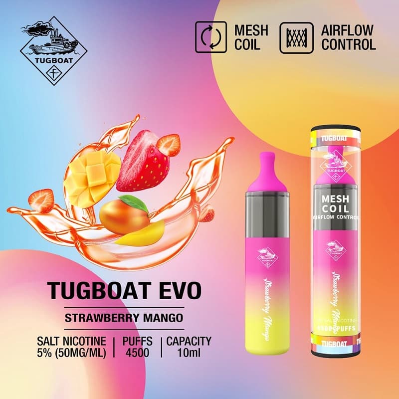 Tugboat EVO Strawberry Mango 4500 Puff